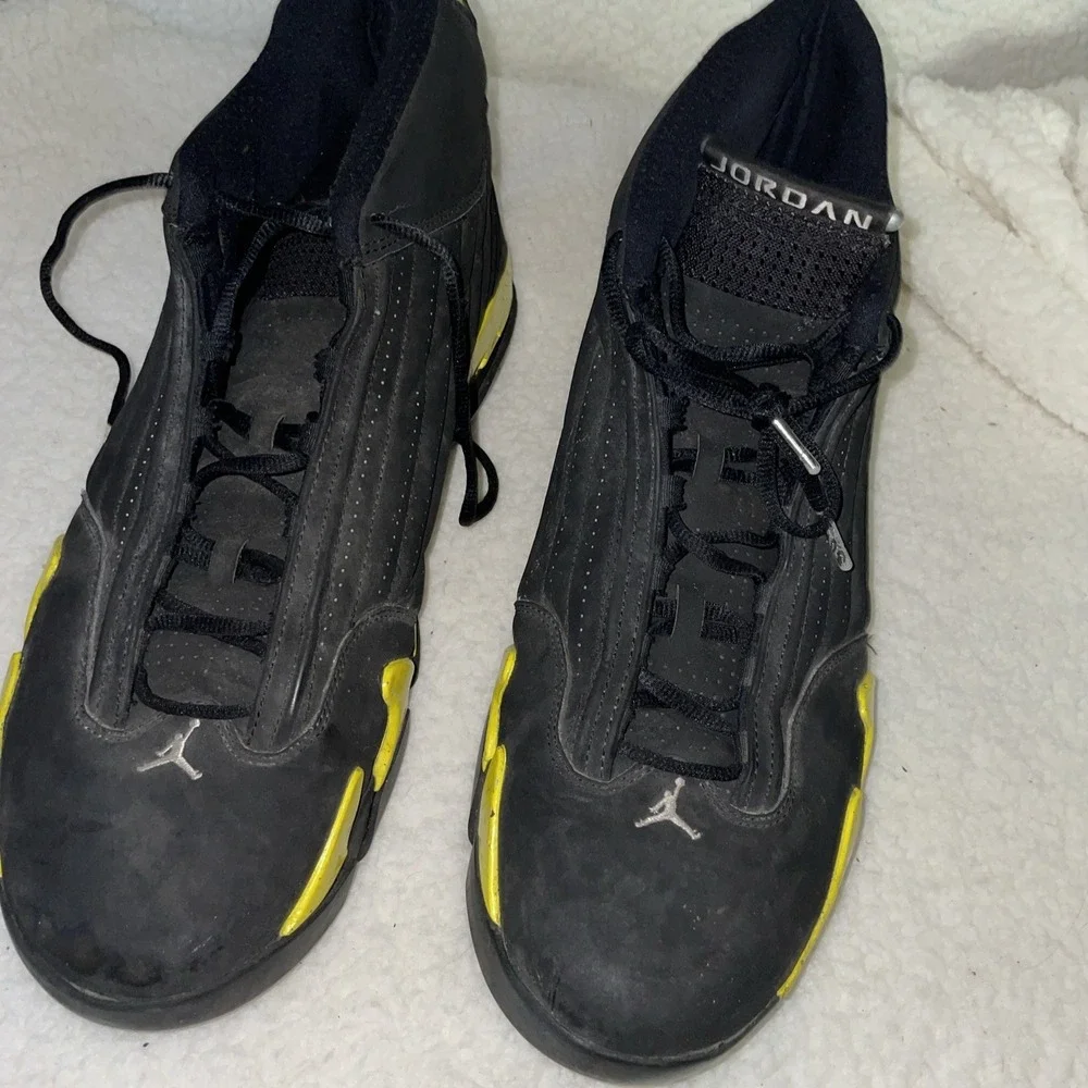 Nike Air Jordan 14 Retro Thunder 2014 487471-070 Last Shot‎ Size 17